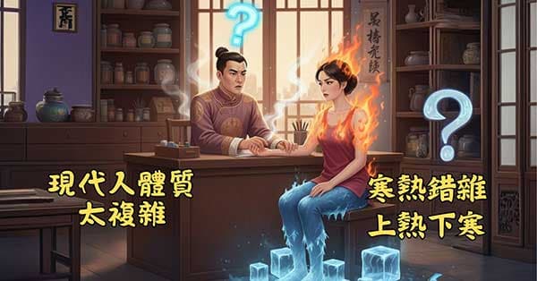 綜合經絡體質體內寒熱夾雜,中醫師不容易開藥