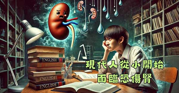 現代人從小開始面臨「恐傷腎」現象