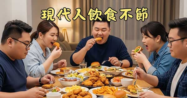 現代人飲食不節,造成肥胖的原因都一樣