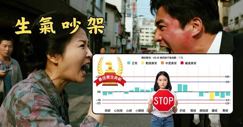 夫妻經常吵架經絡不容易平衡