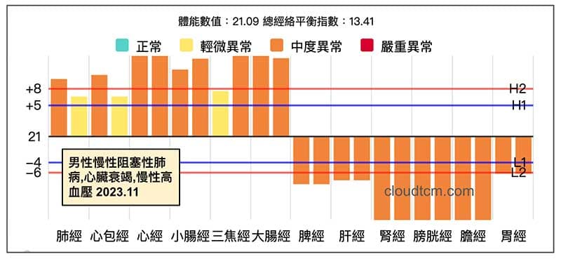 男性慢性阻塞性肺病,心臟衰竭,慢性高血壓
