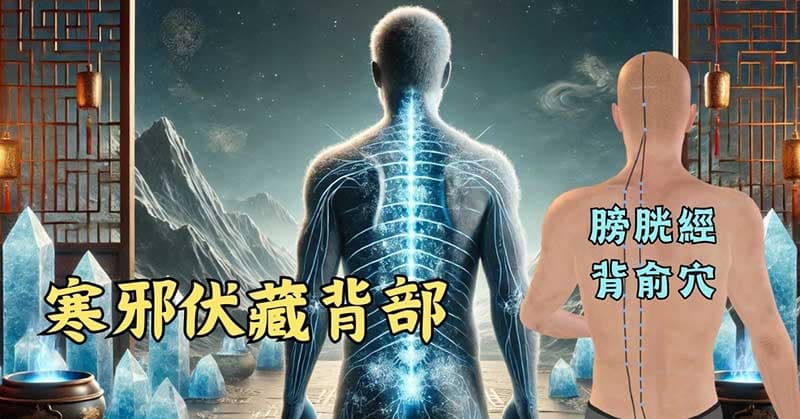 寒氣伏藏體內臟腑,反應在膀胱經的背俞穴