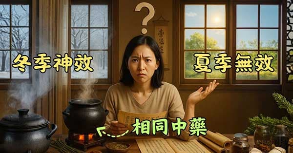 運用相同的傷寒論中藥,不同季節效果不同