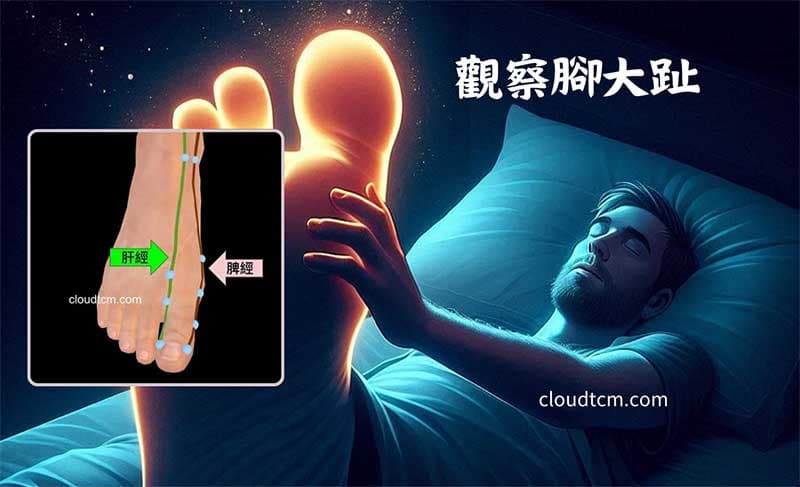 睡眠時可以觀察腳大趾的觸覺