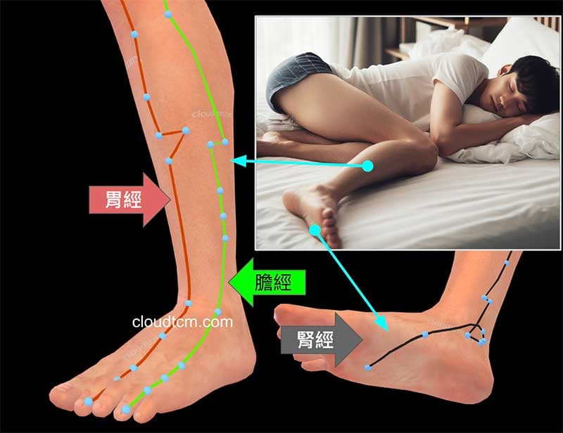 睡覺時小腿裸露容易影響的經絡