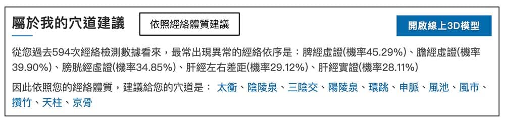 依照經絡體質建議適合改善頭痛的穴道