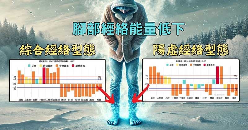 有些經絡體質的人,在冬季腳部的能量特別低下