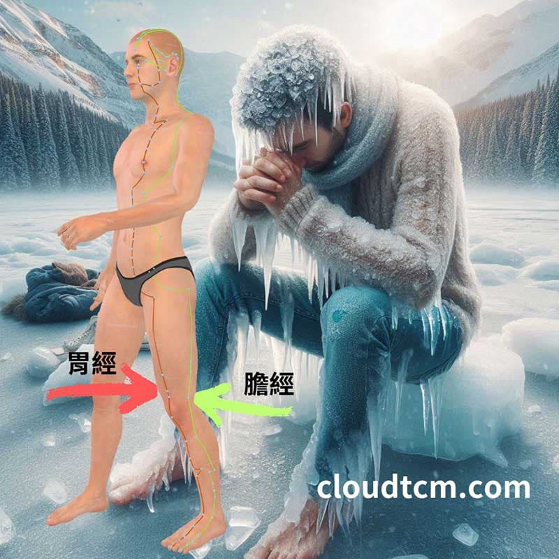 膽經胃經長年虛證就像是一個大冰塊