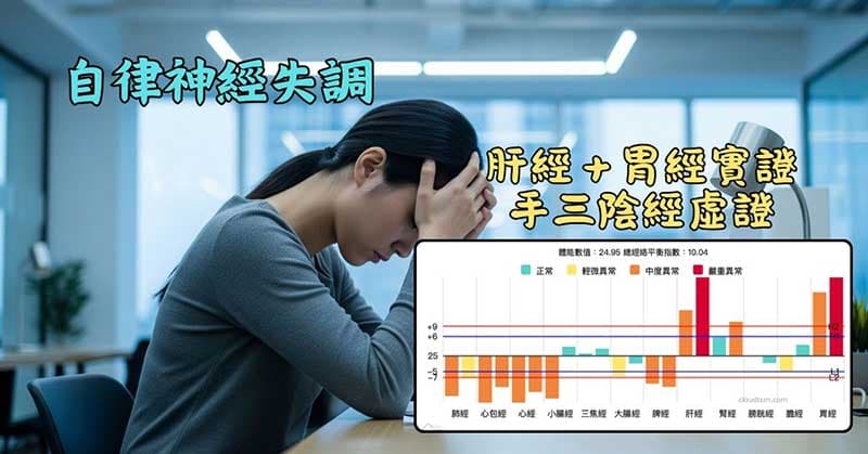 自律神經失調共通的經絡現象