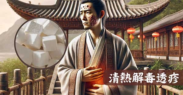 葛根可以清熱解毒,具備透疹功效