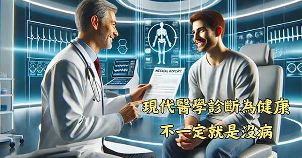 現代醫學診斷為健康,不一定代表沒病!