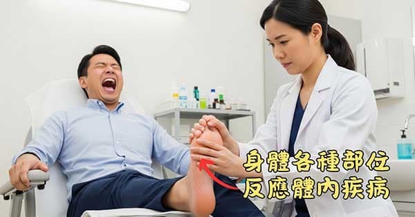 身體的各種部位,可以反映出體內的各種疾病