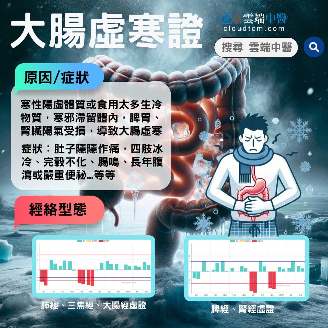 大腸虛寒經絡圖