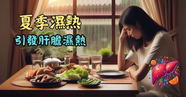 夏季天氣濕熱,容易引發肝膽濕熱
