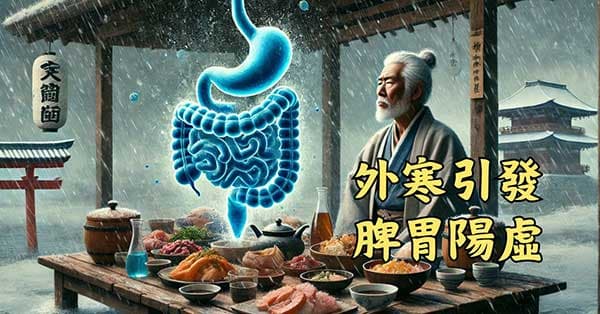 外來的寒氣與濕氣,容易引發脾胃陽虛