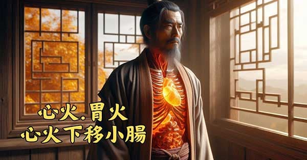 古人發現心火胃火,心火會下移小腸