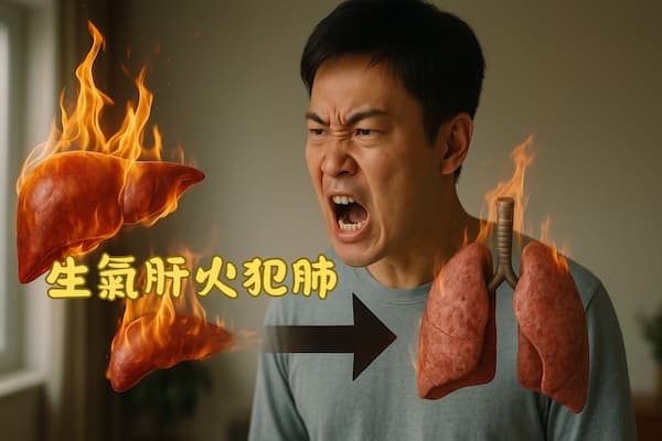 經常生氣的人,容易出現肝火犯肺