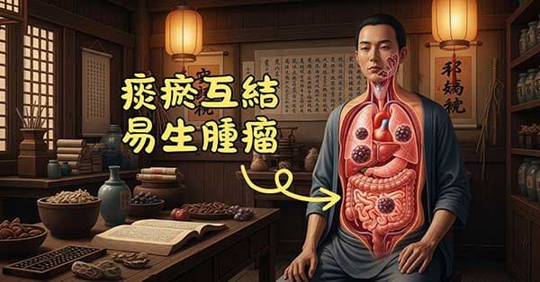 傳統中醫認為腫瘤的成因主要是痰瘀互結