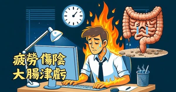 經常疲勞熬夜的人,津液流失造成大腸津虧