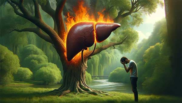 肝氣鬱結久了容易化火,形成「火鬱證」