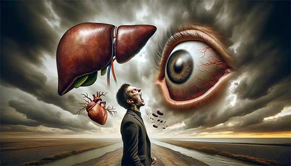 肝陰不足時容易造成眼睛疾病,容易生氣