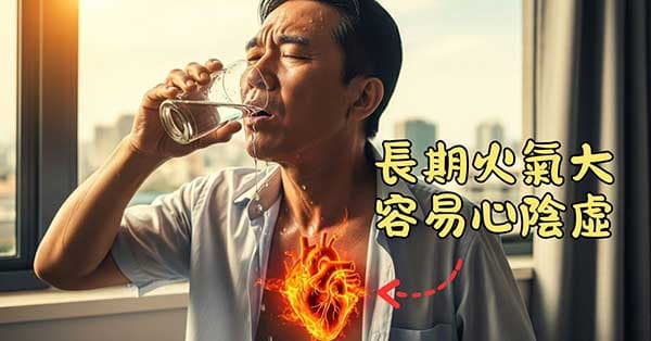 體內長期火氣大的人,容易出現心陰虛