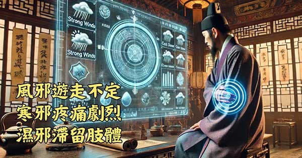 古人發現風寒濕,對身體會產生各種影響