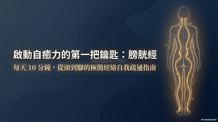 養生就從膀胱經開始,必學的簡易經絡自我疏通法!