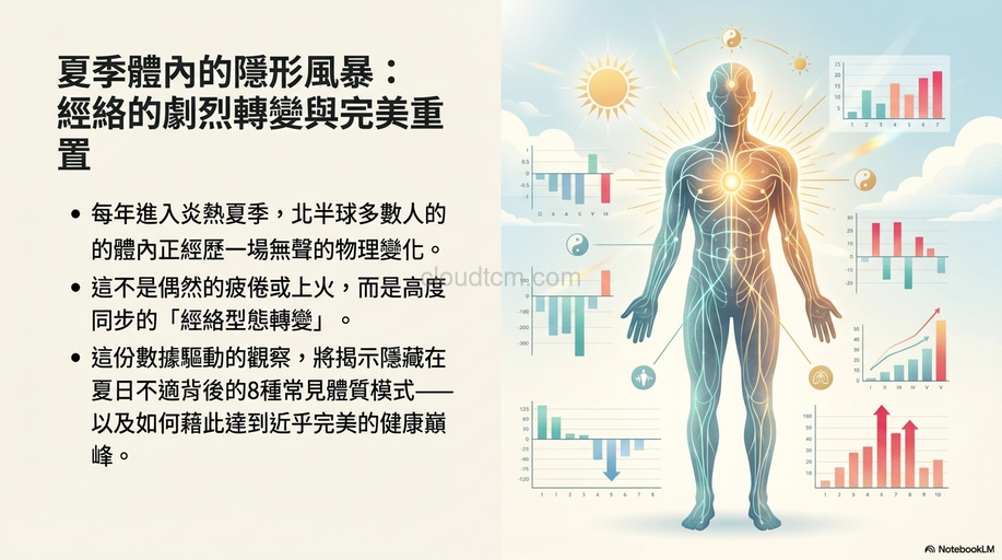 炎熱夏季最常見的8種經絡型態，最後1種幾乎完美！