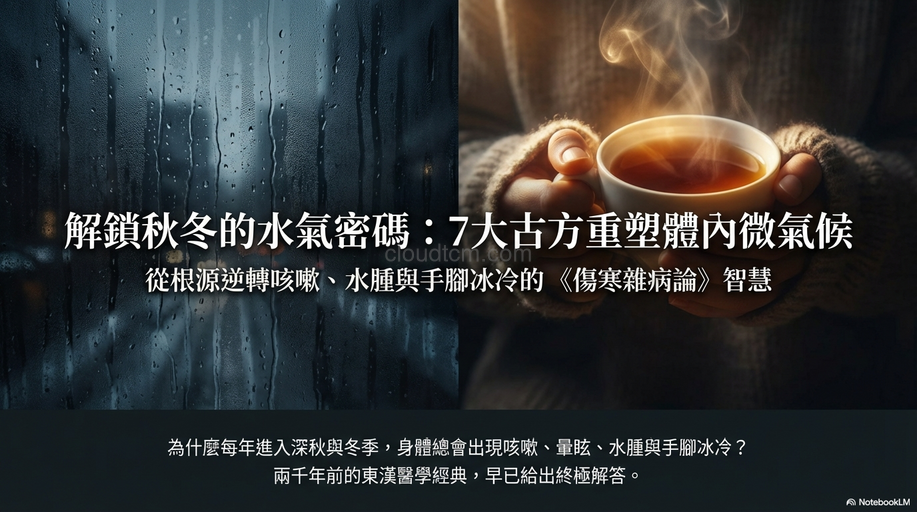 進入秋冬必學，改善水氣病痰飲7類有效中藥方劑！