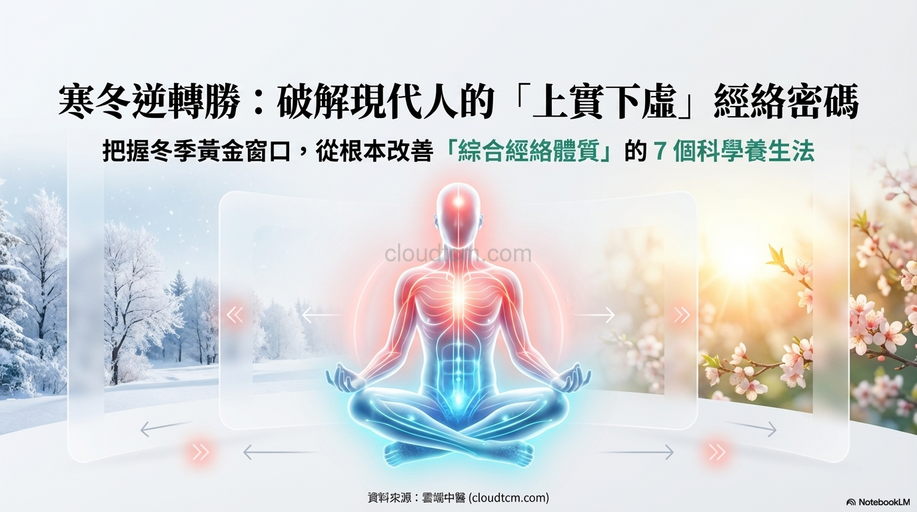 深入探討改善「綜合經絡體質」之「上實下虛」的方法！