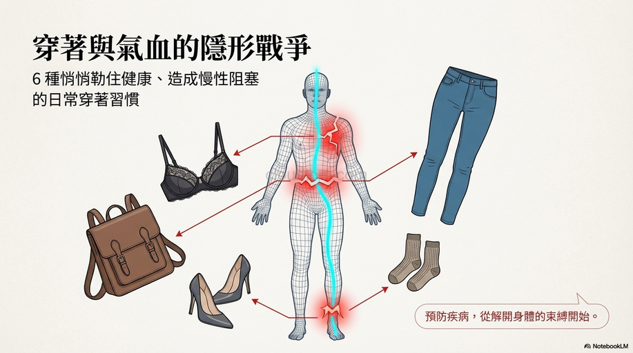 6種容易造成經絡氣血不通的穿著法，你一定要知道！
