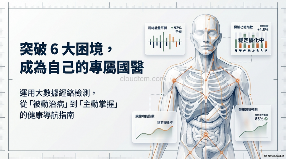 突破6個困境,你將可運用經絡檢測掌握自己健康!