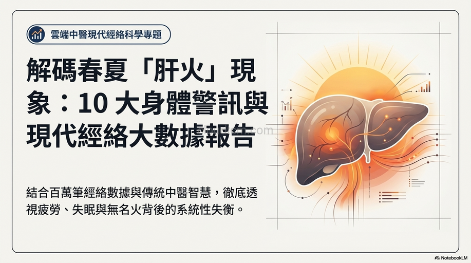 春夏季節肝火旺？10種經絡症狀與原因徹底理解！