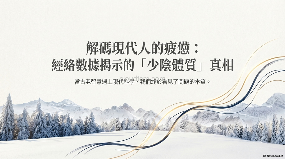 從經絡數據印證,現代人的本質是「少陰體質」!