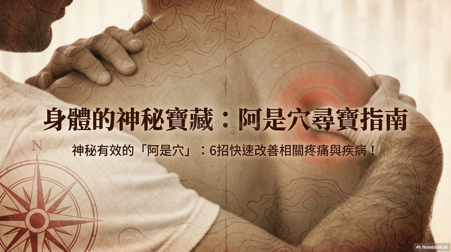 你一定找得到的阿是穴，6 招改善疼痛與常見不適！