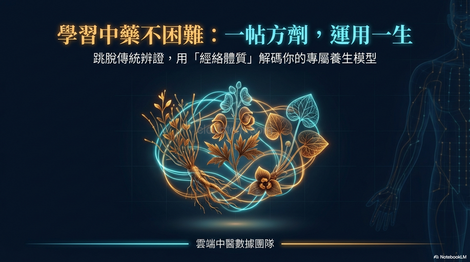 學習中藥不困難,一帖方劑運用一生的原理解析!