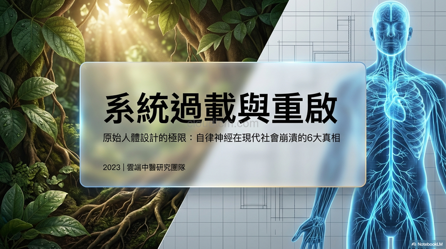 原始人體設計的極限，自律神經在現代社會崩潰真相！