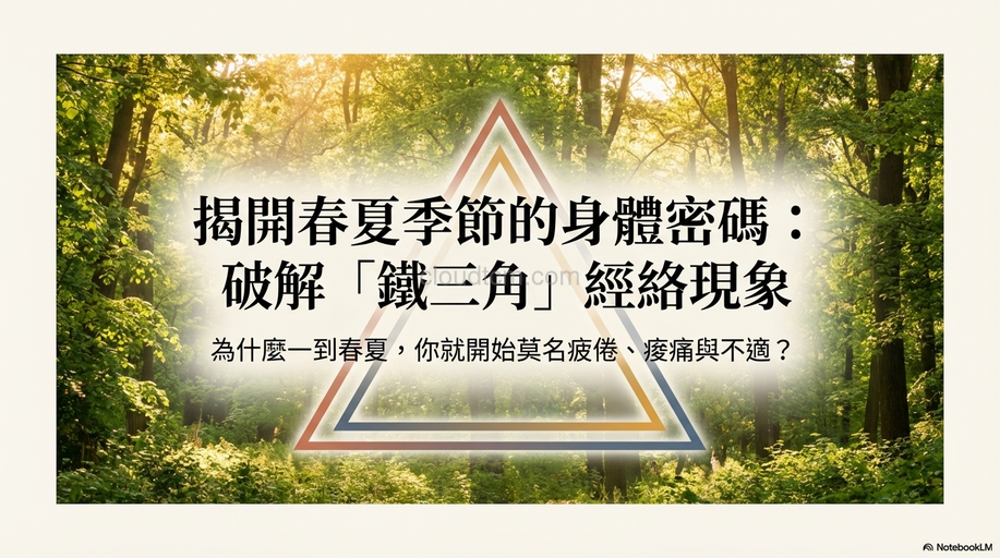 春夏期間鐵三角經絡型態，請預防常見10類症狀！