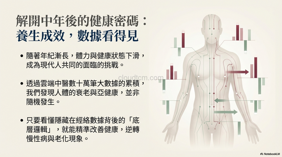 中年後必學「綜合經絡體質」，養生成效自己看得見！