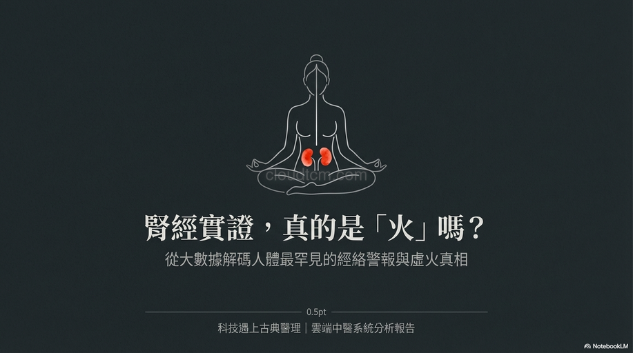 腎經實證是腎火嗎？從3種經絡型態中找出答案！