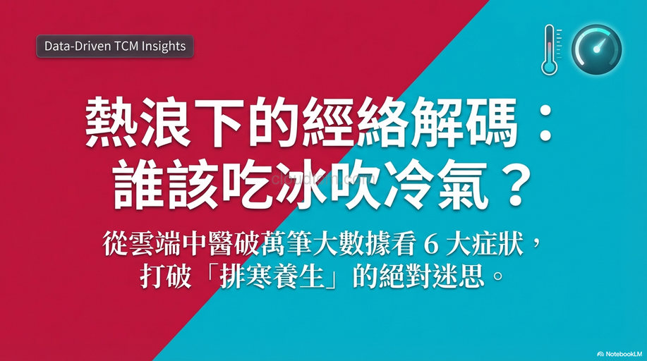 從熱浪經絡型態之6類症狀，找出誰應該吃冰吹冷氣？