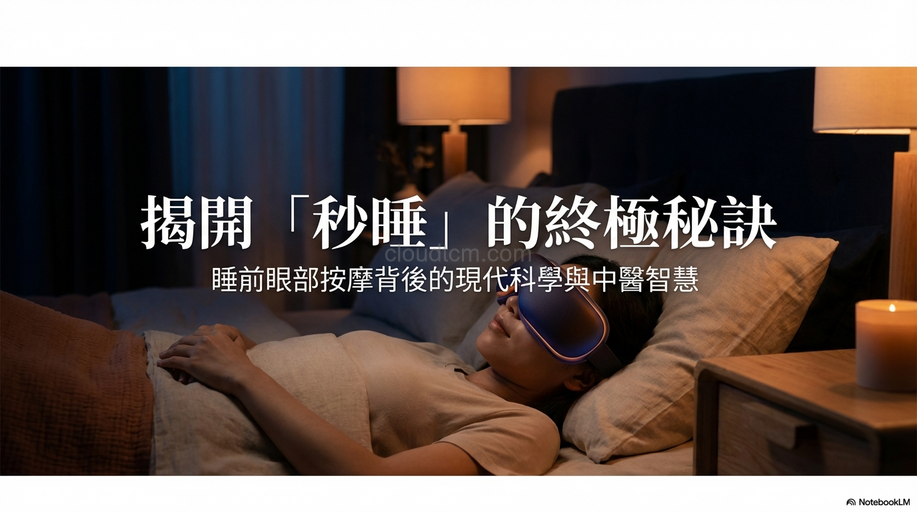 原來秒睡有秘訣！睡前按摩眼睛的經絡揭密！