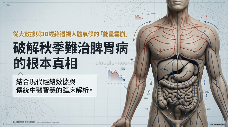 秋季引爆難治脾胃腸道疾病，從經絡數據探討如何煉成？
