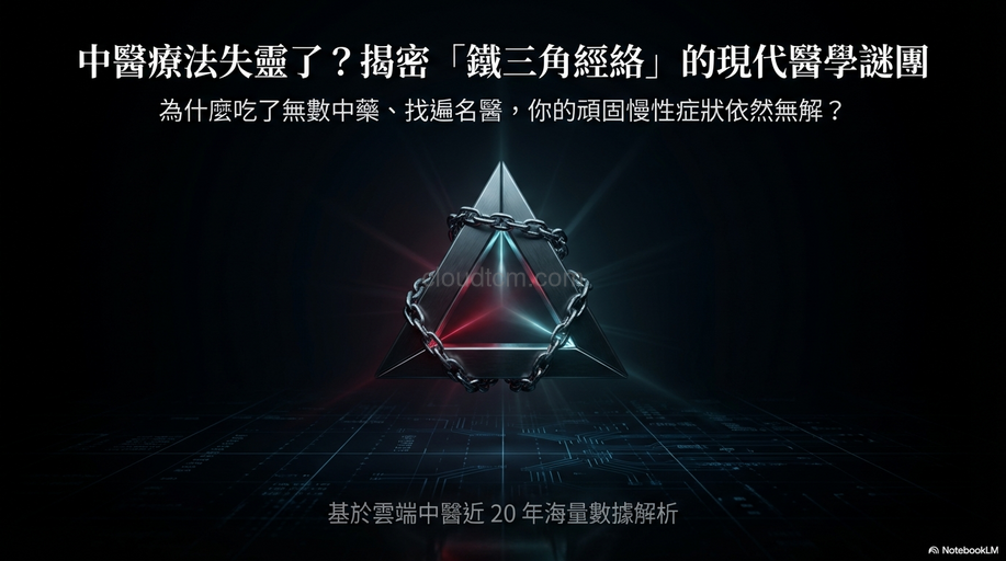 中醫療法失靈了？鐵三角經絡型態背後的機制揭密！