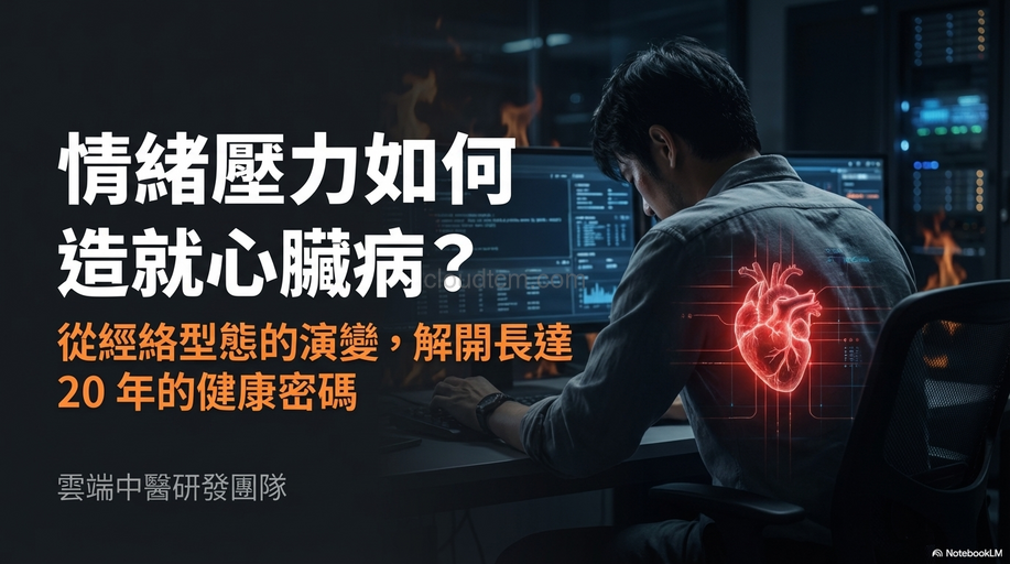 情緒壓力如何造就心臟病？從經絡型態的演變徹底理解！