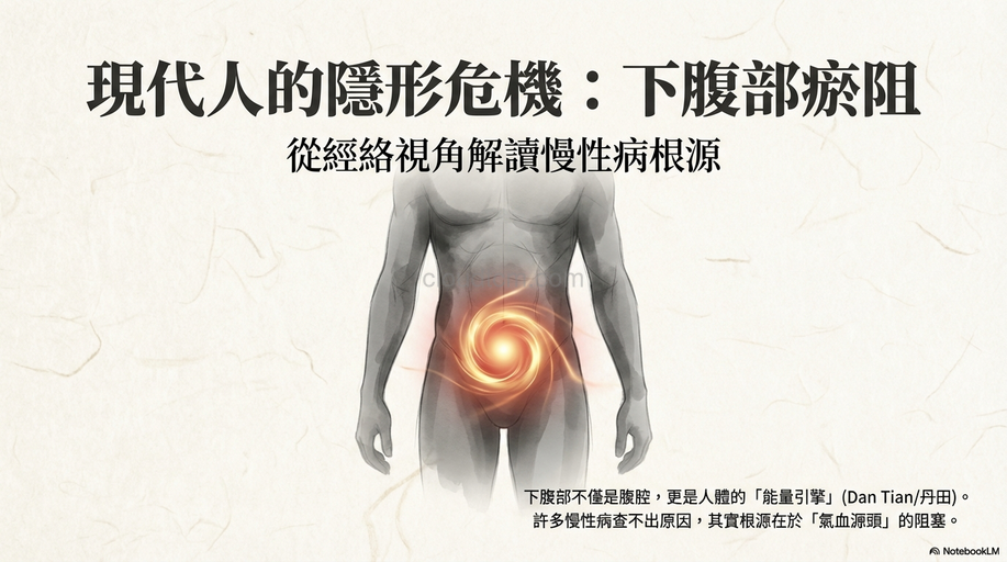 從經絡看現代人下腹部瘀阻,造成慢性病的現象!