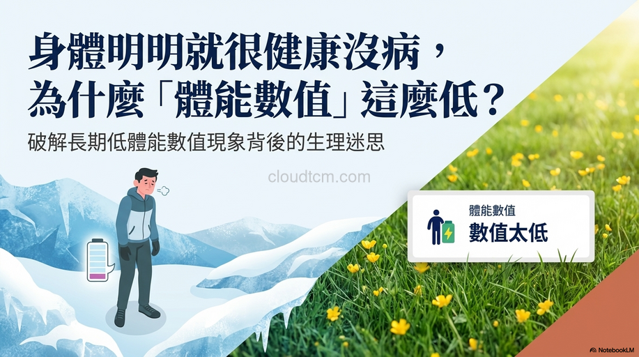 身體明明就很健康沒病，為什麼體能數值這麼低？