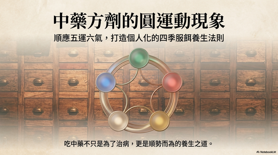 從五運理解中藥方劑的圓運動，四季進行服餌養生！