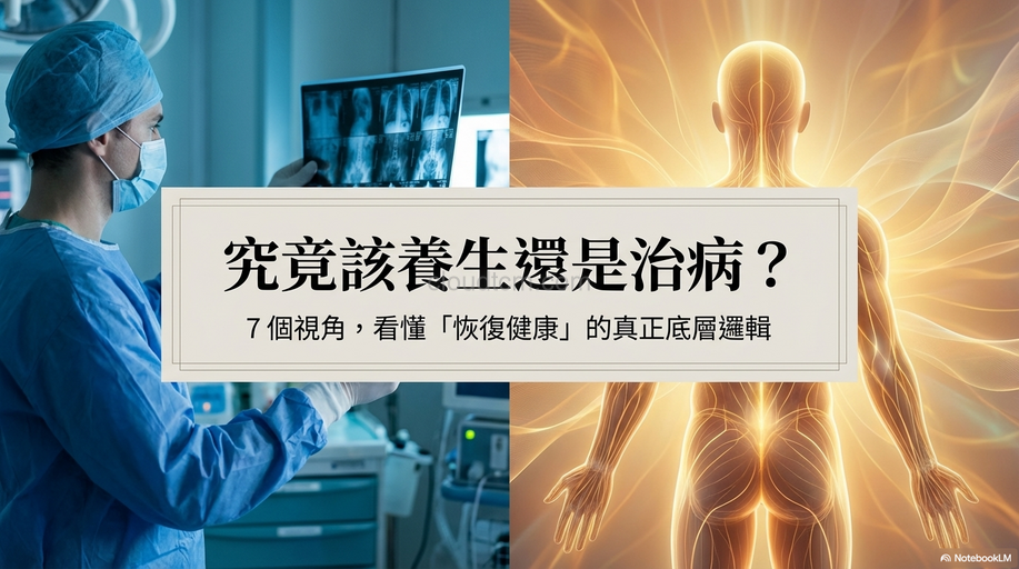 究竟該養生還是治病？7個原因找出真正的差異！